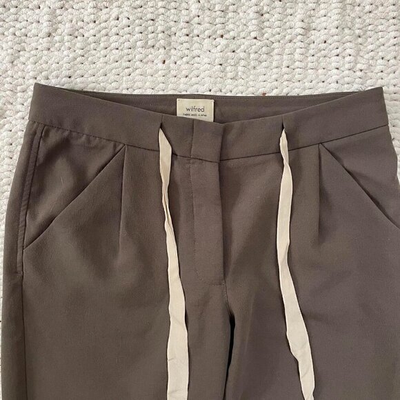 Wilfred Aritzia Army Green Allant Pant - Size 4 - Picture 3 of 7